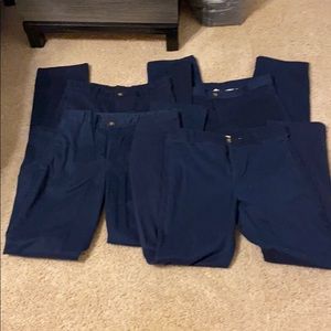 4 pairs of navy pants bundle